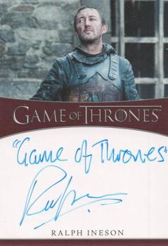 2021 Rittenhouse Game of Thrones Iron Anniversary Series 1 - Inscription Autographs #NNO Ralph Ineson Front