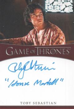 2021 Rittenhouse Game of Thrones Iron Anniversary Series 1 - Inscription Autographs #NNO Toby Sebastian Front