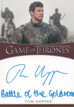 2021 Rittenhouse Game of Thrones Iron Anniversary Series 1 - Inscription Autographs #NNO Tom Hopper Front