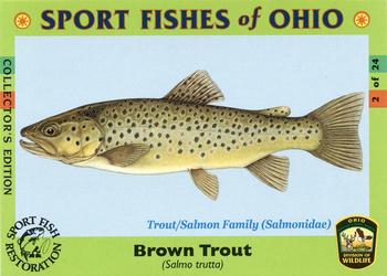 2008 Sport Fishes of Ohio #2 Brown Trout Front