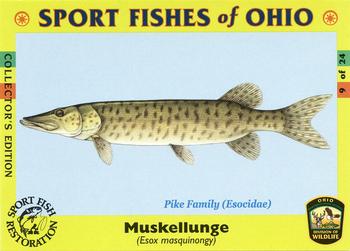 2008 Sport Fishes of Ohio #9 Muskellunge Front