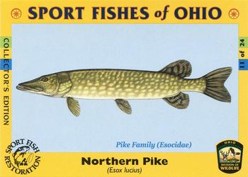 2008 Sport Fishes of Ohio #11 Northern Pike Front