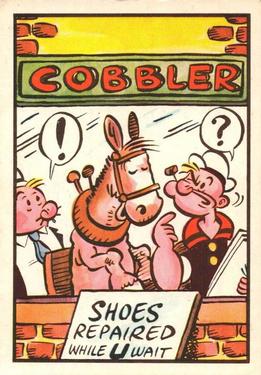 1959 Chix Confectionery Popeye #48 Cobbler Front