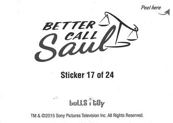 2016 Bulls-i-Toy Sony Better Call Saul Stickers #17 James M. McGill Back