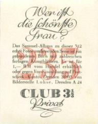 1934 Club 3 1/3 Wer ist die schonste frau? (Who is the most beautiful woman) #235 Alice Faye Back