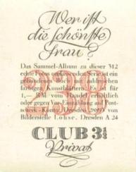 1934 Club 3 1/3 Wer ist die schonste frau? (Who is the most beautiful woman) #238 Barbara Stanwyck Back