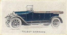 1923 Wills's Motor Cars #18 Talbot-Darraco Front