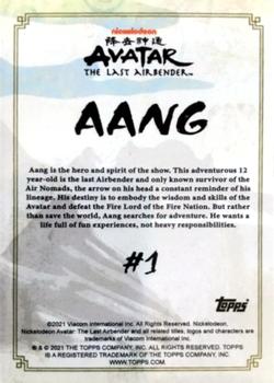 2021 Topps Avatar: The Last Airbender - White #1 Aang Back