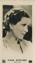 1934 C & T Bridgewater Film Stars (3rd Series) #13 Diana Wynyard Front