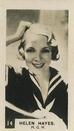 1934 C & T Bridgewater Film Stars (3rd Series) #14 Helen Hayes Front
