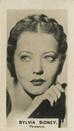 1934 C & T Bridgewater Film Stars (3rd Series) #17 Sylvia Sidney Front