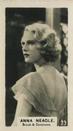 1934 C & T Bridgewater Film Stars (3rd Series) #23 Anna Neagle Front