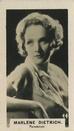 1934 C & T Bridgewater Film Stars (3rd Series) #44 Marlene Dietrich Front