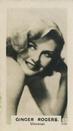 1934 C & T Bridgewater Film Stars (3rd Series) #52 Ginger Rogers Front