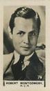 1934 C & T Bridgewater Film Stars (3rd Series) #74 Robert Montgomery Front