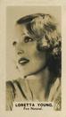 1934 C & T Bridgewater Film Stars (3rd Series) #76 Loretta Young Front
