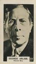 1934 C & T Bridgewater Film Stars (3rd Series) #77 George Arliss Front