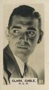1934 C & T Bridgewater Film Stars (3rd Series) #83 Clark Gable Front
