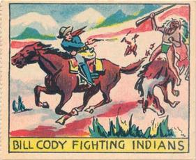 1933 Anonymous Western (R128-1) #40 Bill Cody Fighting Indians Front