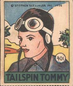 1936 Anonymous Cartoon Adventures (R28) #401 Portrait Tailspin Tommy Front