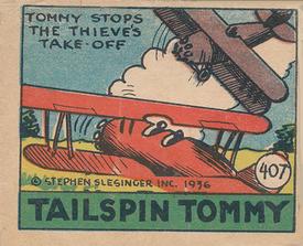 1936 Anonymous Cartoon Adventures (R28) #407 Tommy Stops The Thieve’s Take-Off Front