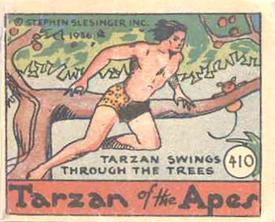 1936 Anonymous Cartoon Adventures (R28) #410 Tarzan Swings Through The Trees Front
