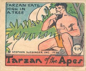 1936 Anonymous Cartoon Adventures (R28) #414 Tarzan Eats High In A Tree Front