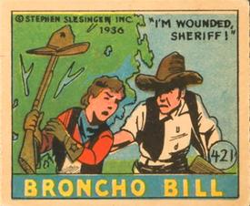 1936 Anonymous Cartoon Adventures (R28) #421 I'm Wounded Sheriff Front