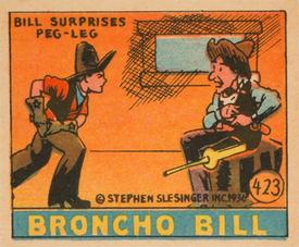 1936 Anonymous Cartoon Adventures (R28) #423 Bill Surprises Peg-Leg Front