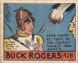 1936 Anonymous Cartoon Adventures (R28) #428 Fear Gripped Them As The Comet Sailed Front
