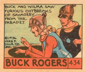 1936 Anonymous Cartoon Adventures (R28) #434 Buck And Wilma Saw Furious Outbreaks Front