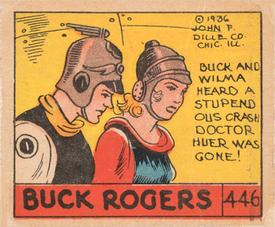 1936 Anonymous Cartoon Adventures (R28) #446 Buck And Wilma Heard A Stupendous Crash Doctor Huer Was Gone Front