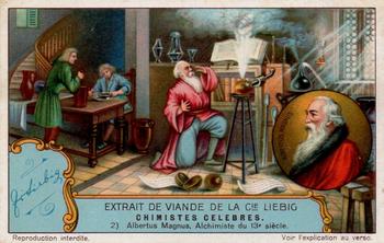 1929 Liebig Chimistes Celebres (Famous Chemists)(French Text)(F1233, S1223) #2 Albertus Magnus Alchimiste de 13e siecle Front