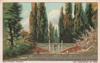 1930 Liebig Jardins Italiens (Italian Gardens)(French Text)(F1239, S1240) #2 Frascati - La Villa Falconieri Front