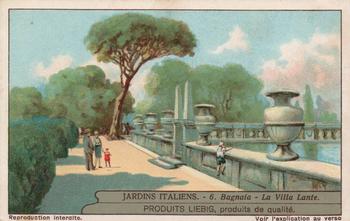 1930 Liebig Jardins Italiens (Italian Gardens)(French Text)(F1239, S1240) #6 Bagnaia - La Villa Lante Front