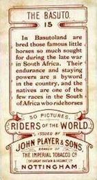 1905 Player's Riders of the World #15 The Basuto Back