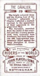 1905 Player's Riders of the World #29 The Cavalier Back