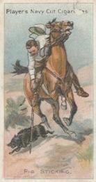 1905 Player's Riders of the World #36 Pig Sticking Front