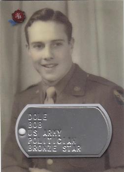 2021 Historic Autographs 1945 The End of WWII - Dog Tags Magenta #DT-BD Bob Dole Front