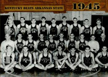 2021 Historic Autographs 1945 The End of WWII - Radiant Allies #3 Kentucky Beats Arkansas State 75-6 Front