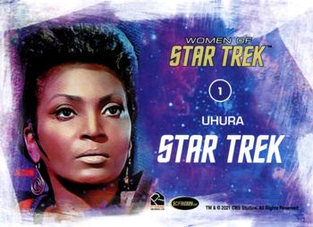 2021 Rittenhouse Women of Star Trek Art & Images #1 Uhura Back