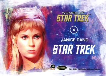 2021 Rittenhouse Women of Star Trek Art & Images #4 Janice Rand Back