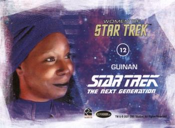 2021 Rittenhouse Women of Star Trek Art & Images #12 Guinan Back