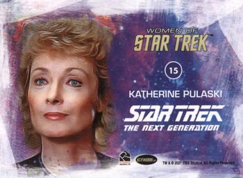 2021 Rittenhouse Women of Star Trek Art & Images #15 Katherine Pulaski Back
