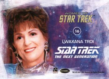 2021 Rittenhouse Women of Star Trek Art & Images #16 Lwaxana Troi Back