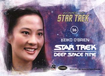 2021 Rittenhouse Women of Star Trek Art & Images #26 Keiko O'Brien Back
