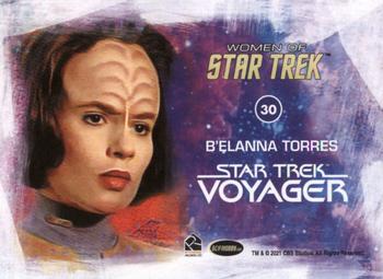 2021 Rittenhouse Women of Star Trek Art & Images #30 B'elanna Torres Back
