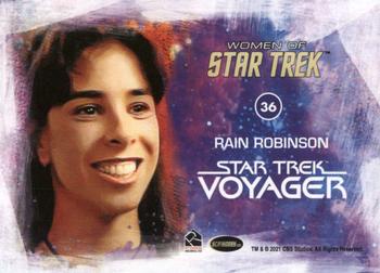 2021 Rittenhouse Women of Star Trek Art & Images #36 Rain Robinson Back