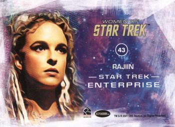 2021 Rittenhouse Women of Star Trek Art & Images #43 Rajiin Back