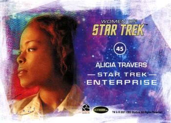 2021 Rittenhouse Women of Star Trek Art & Images #45 Alicia Travers Back